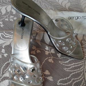 Sergio Rossi Clear with Rhinestone Detail Shoes